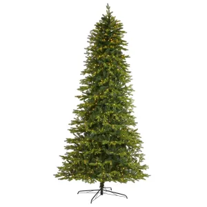 10’ Belgium Fir “Natural Look” Artificial Christmas Tree with 1050 Clear LED Lights