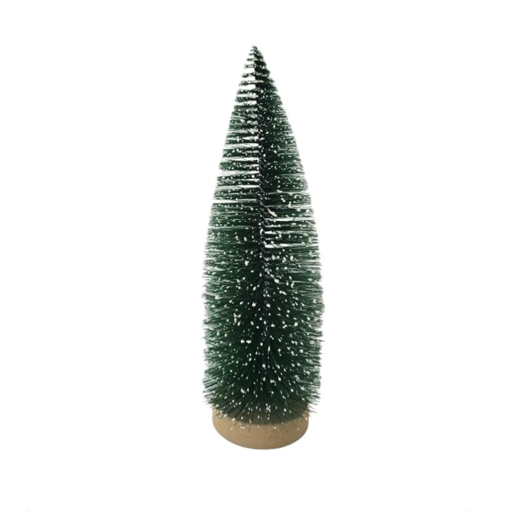 12" Mini Christmas Trees with Sprinkled Snow - Large