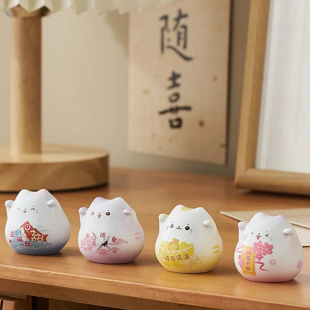 1PC Cute Maneki Neko Home Decoration Lucky Cat Ornaments