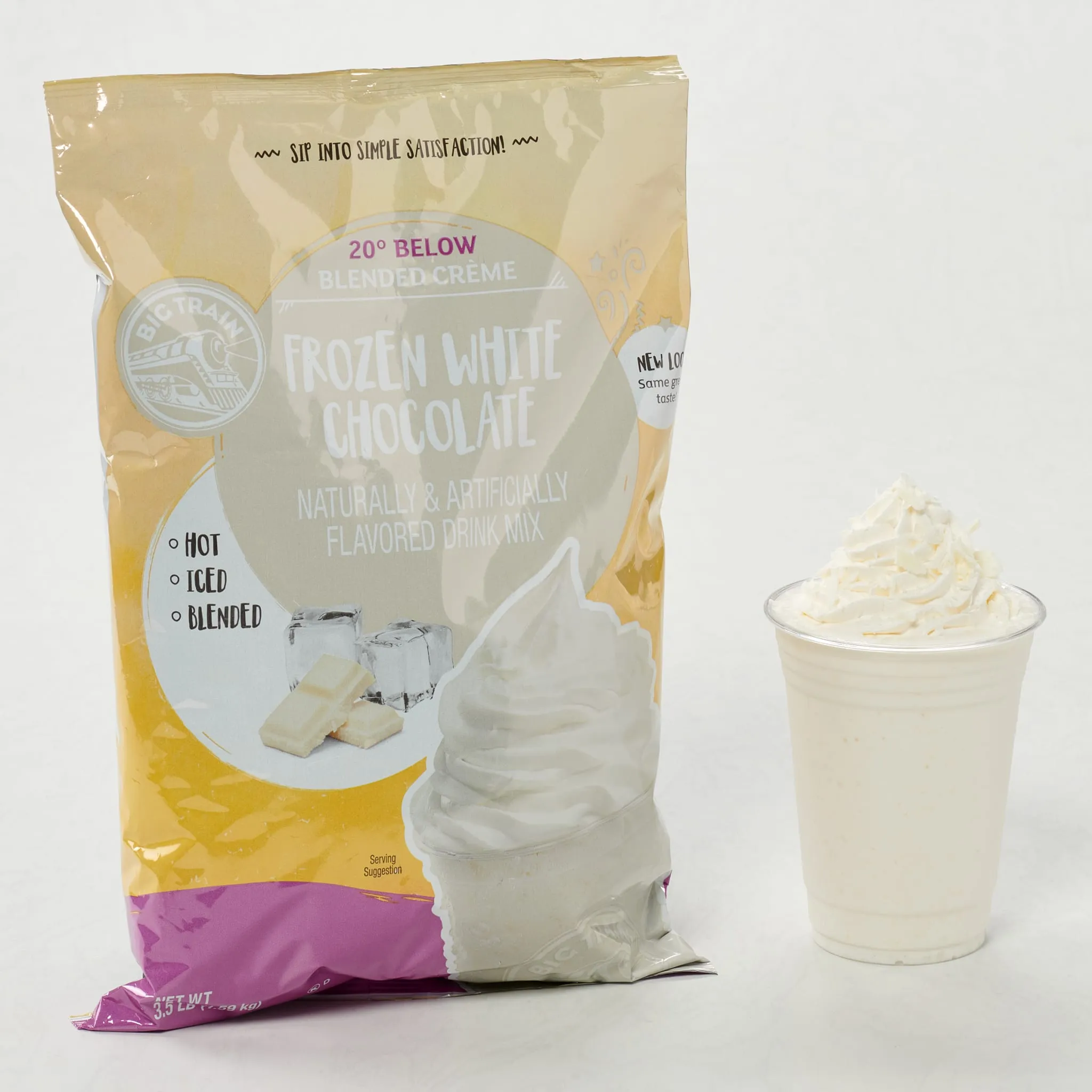 20 Below Frozen White Chocolate Beverage Mix - 5 x 3.5lb Bags