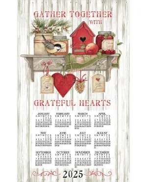 2025 Kitchen Sentiments Towel Display Calendar