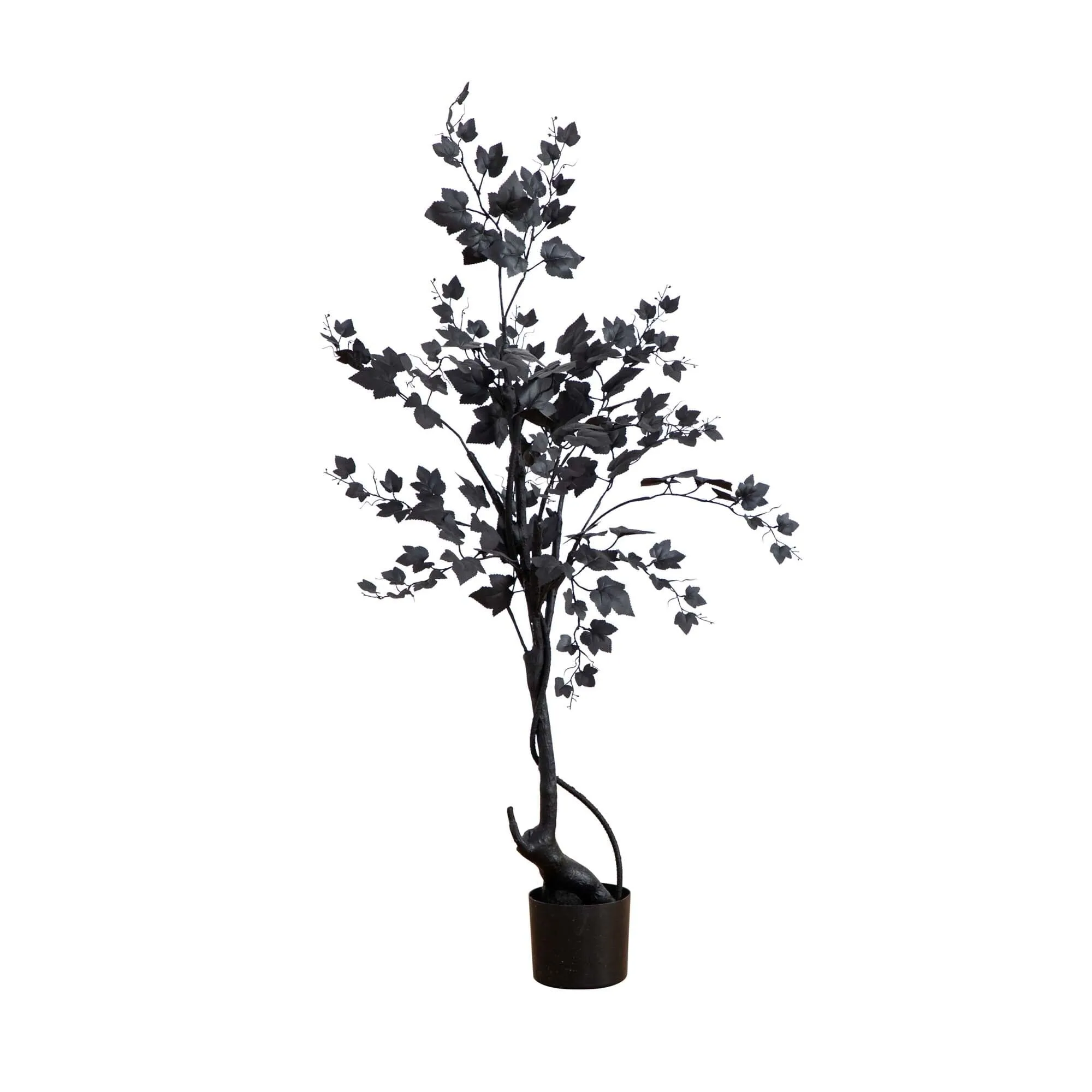 4’ Halloween Black Maple Artificial Fall Tree