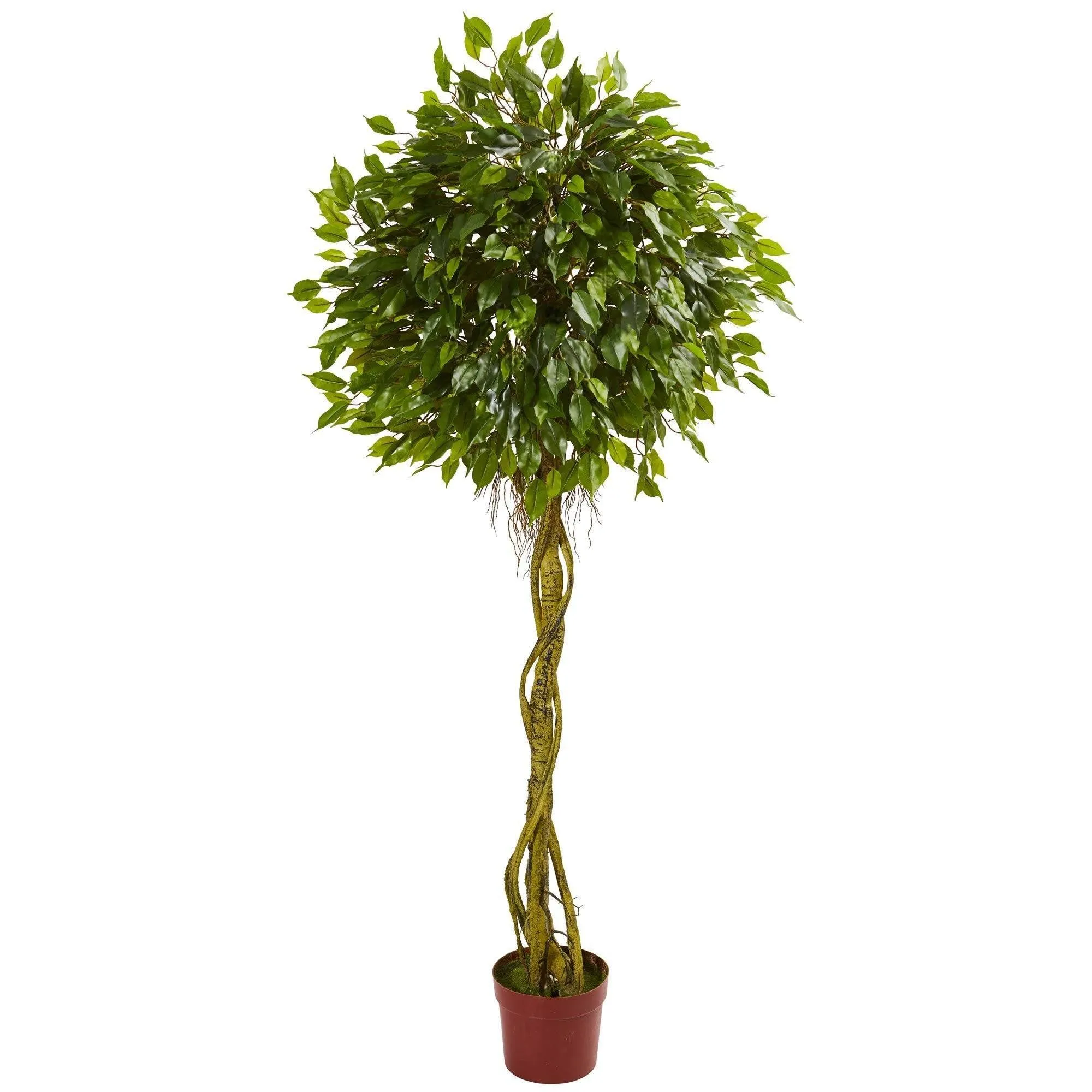 6' Ficus Artificial Topiary Tree UV Resistant (Indoor/Outdoor)