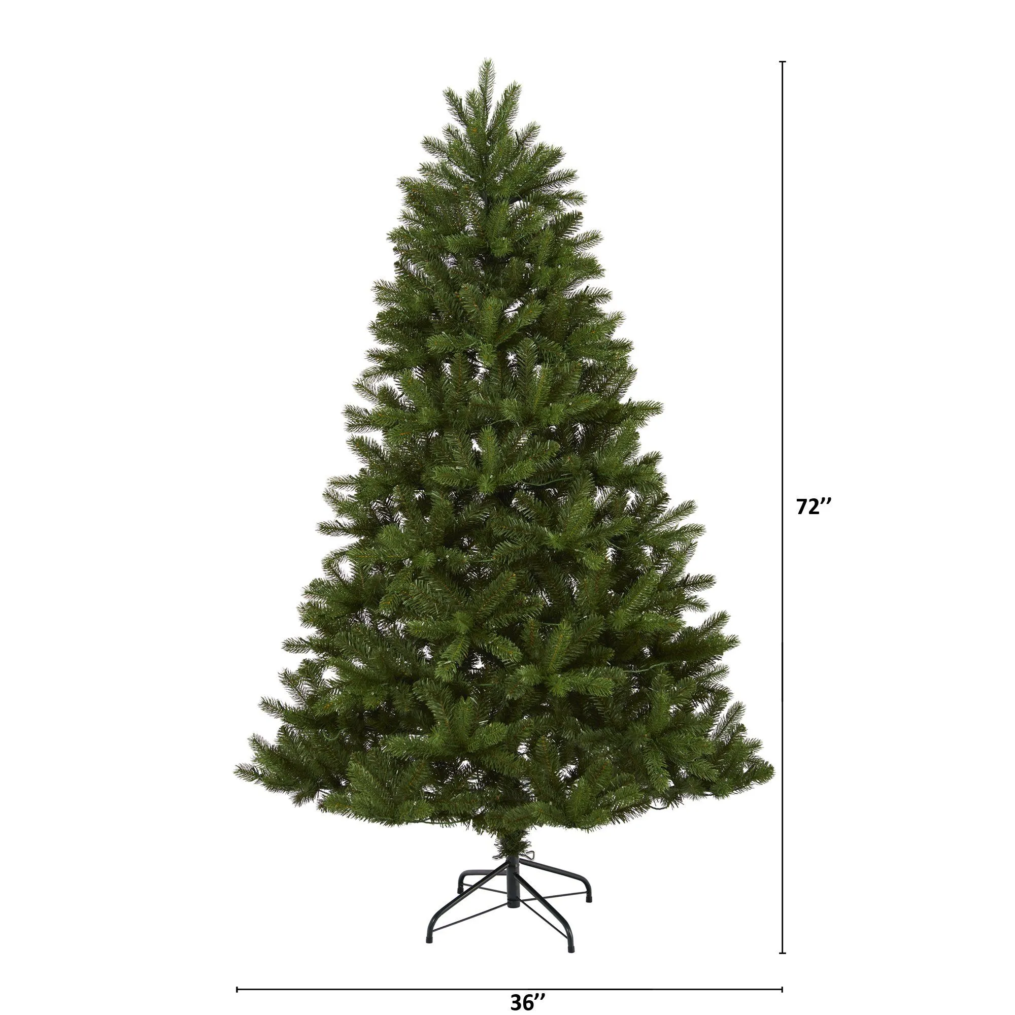 6’ New Haven Spruce “Natural Look” Artificial Christmas Tree with 350 LED Lights