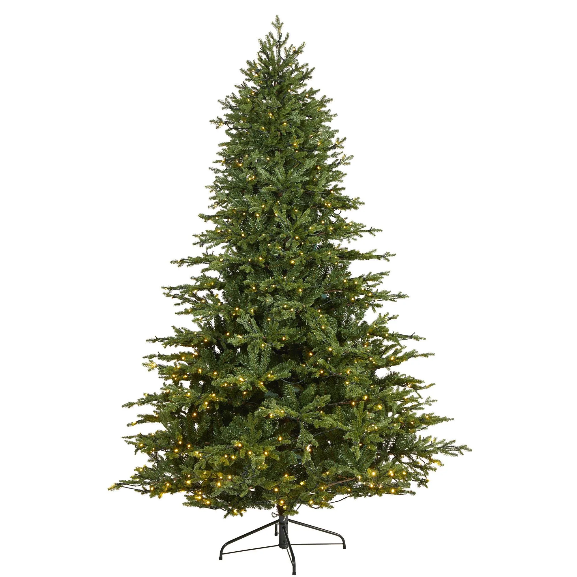 7.5’ Wyoming Spruce Artificial Christmas Tree with 650 Clear LED Lights and 1701 Bendable Branches