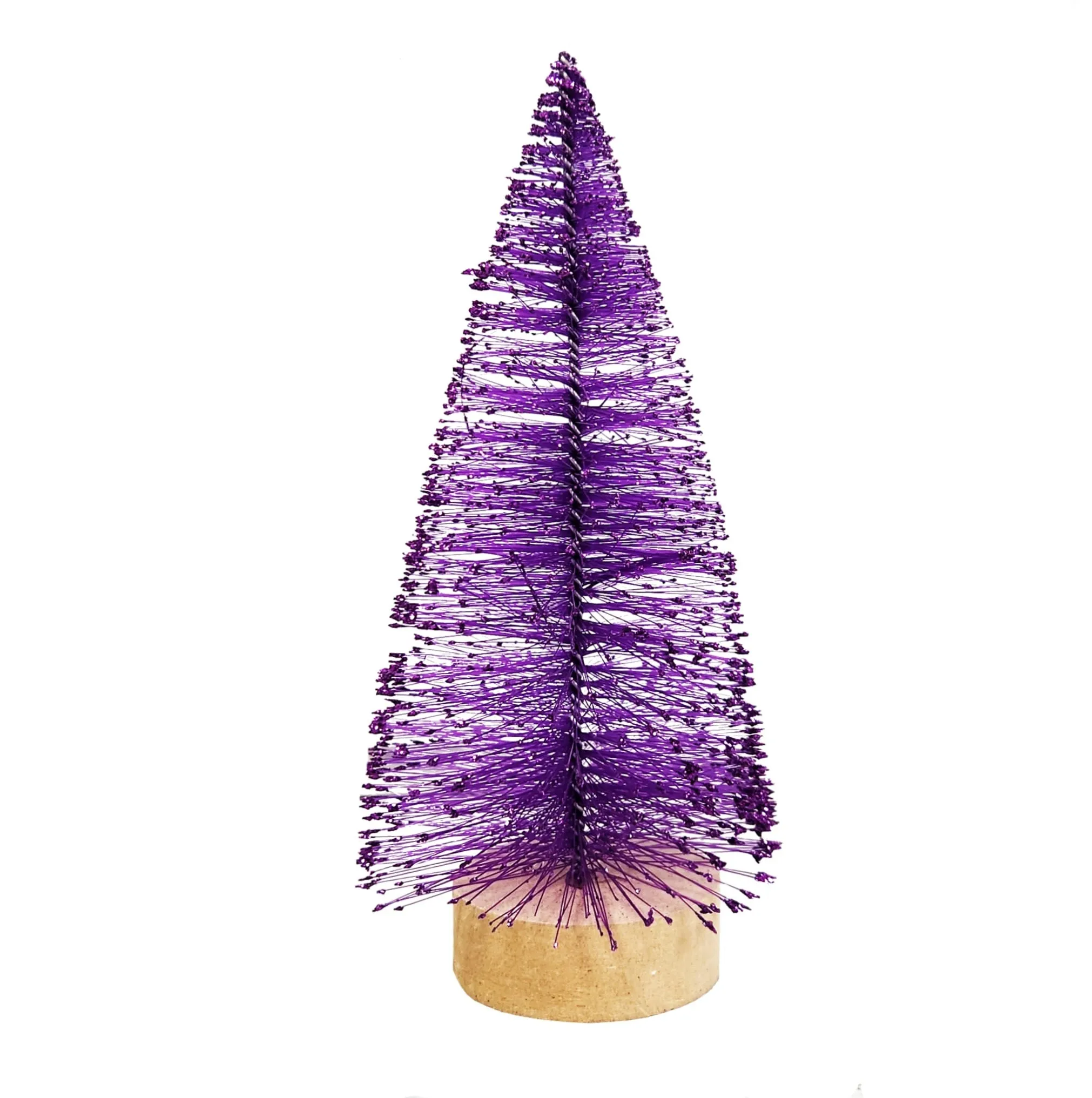 8" Mini Christmas Trees with Glitter - Medium