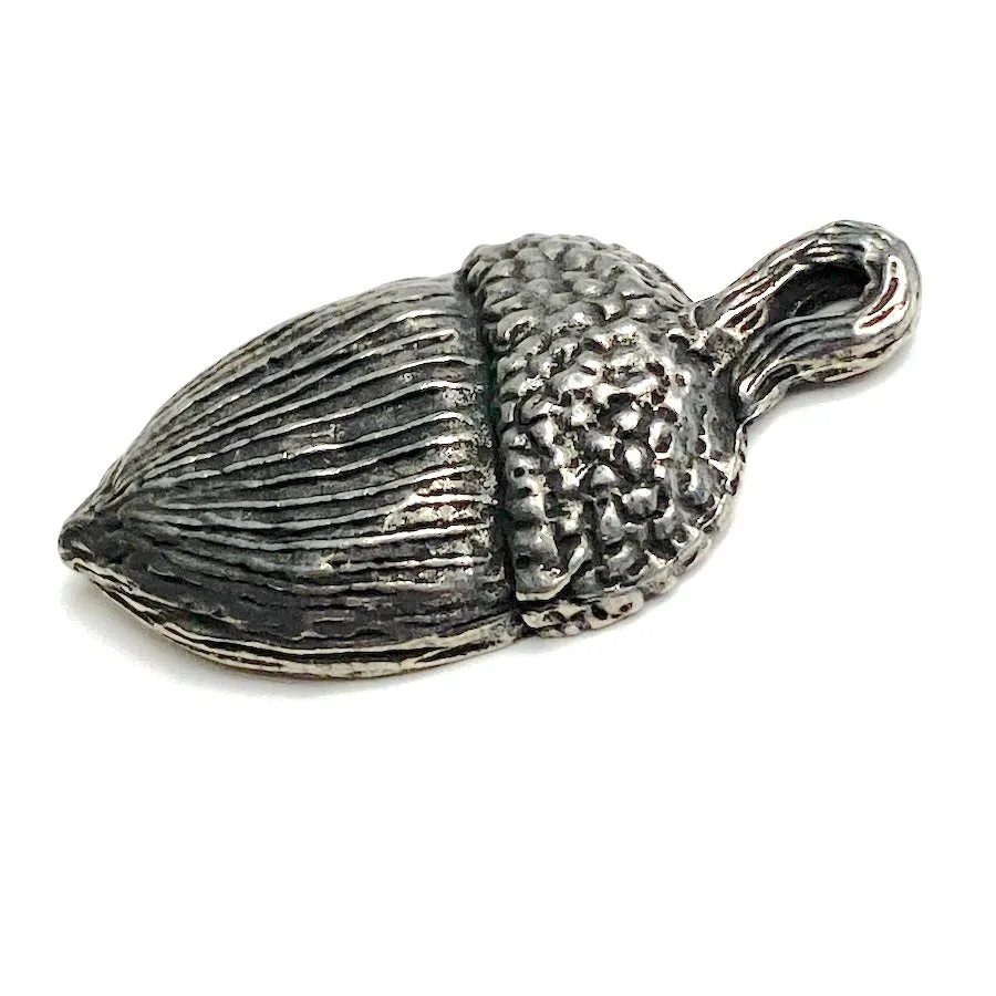 Acorn Pewter Pendant from Green Girl Studios 1-1/8"  #G254