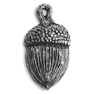 Acorn Pewter Pendant from Green Girl Studios 1-1/8"  #G254