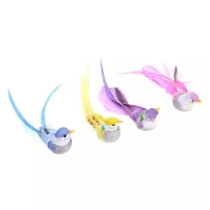 Artificial Realistic Decorative Colourful Foam Feather Birds x 4pcs (Style 8)