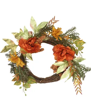 Autumn Flowers Wreath