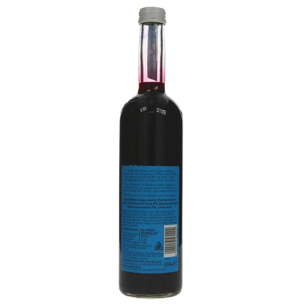 Belvoir Blueberry & Blackcurrant Cordial 500ml