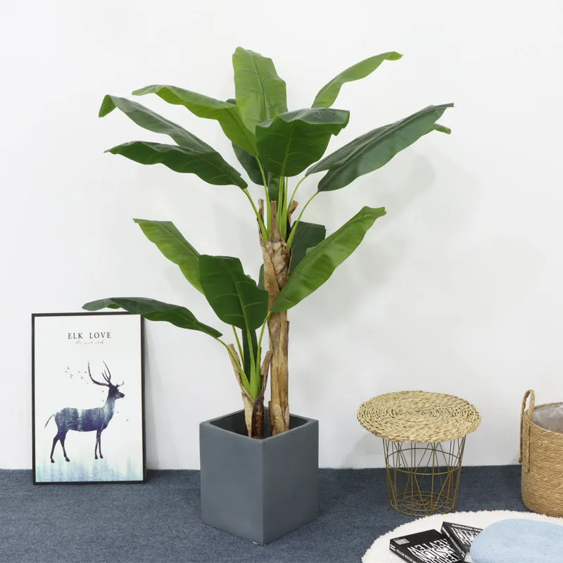 Bulk 6 Feet Artificial Banana Tree Tropical Leaves Plant for Decoration Wholesale