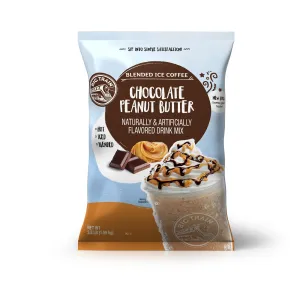 Chocolate Peanut Butter Blended Ice Coffee Beverage Mix - 5 x 3.5lb Bags