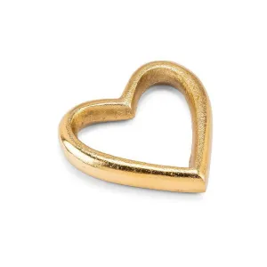 chunky gold heart