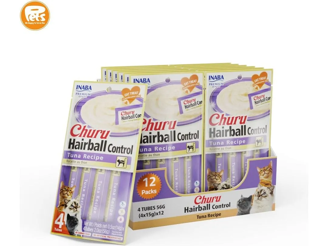 Churu Hairball Control Tuna Recipe 4 Tubes 56g