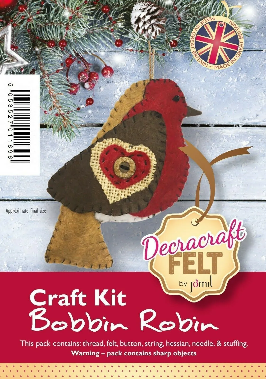 DIY Felt Festive Christmas kit M1487 Mtex