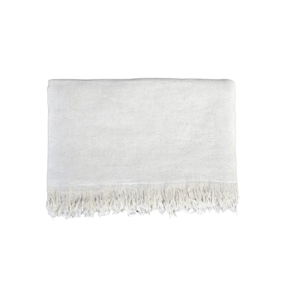 Fouta Throw | Double-Sided | White 135x185cm