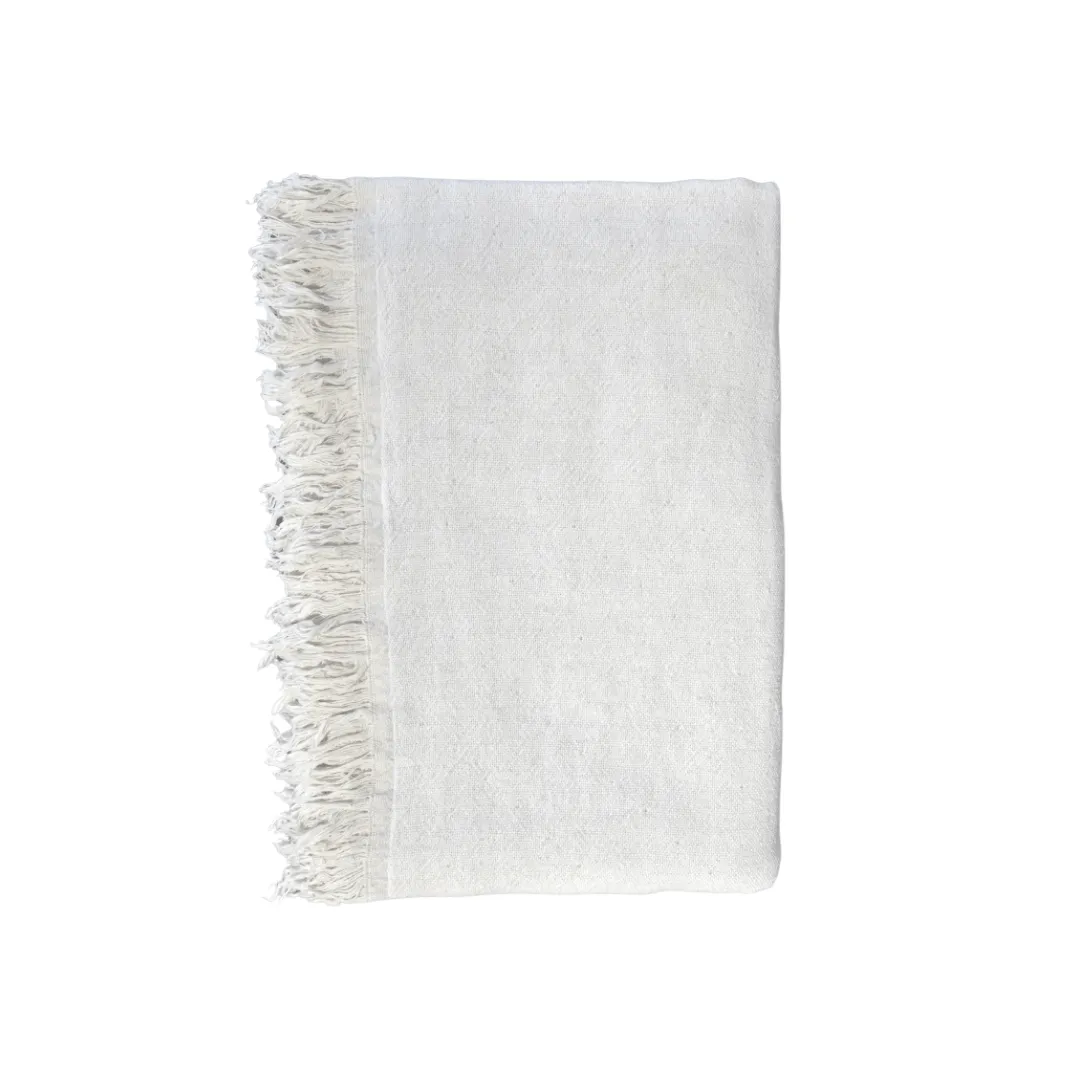 Fouta Throw | Double-Sided | White 135x185cm