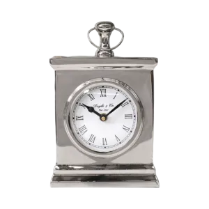 Hamptons Silver Mantle Clock