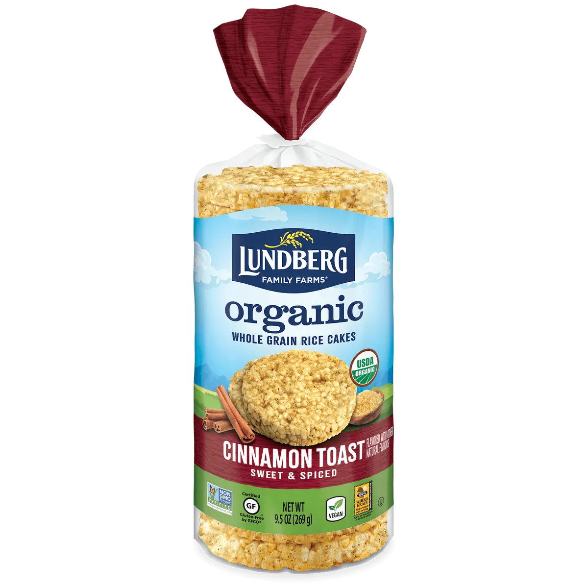 Lundberg Organic Cinnamon Toast Rice Cakes 269g