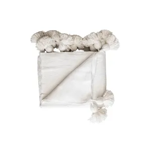 PomPom Blanket | White