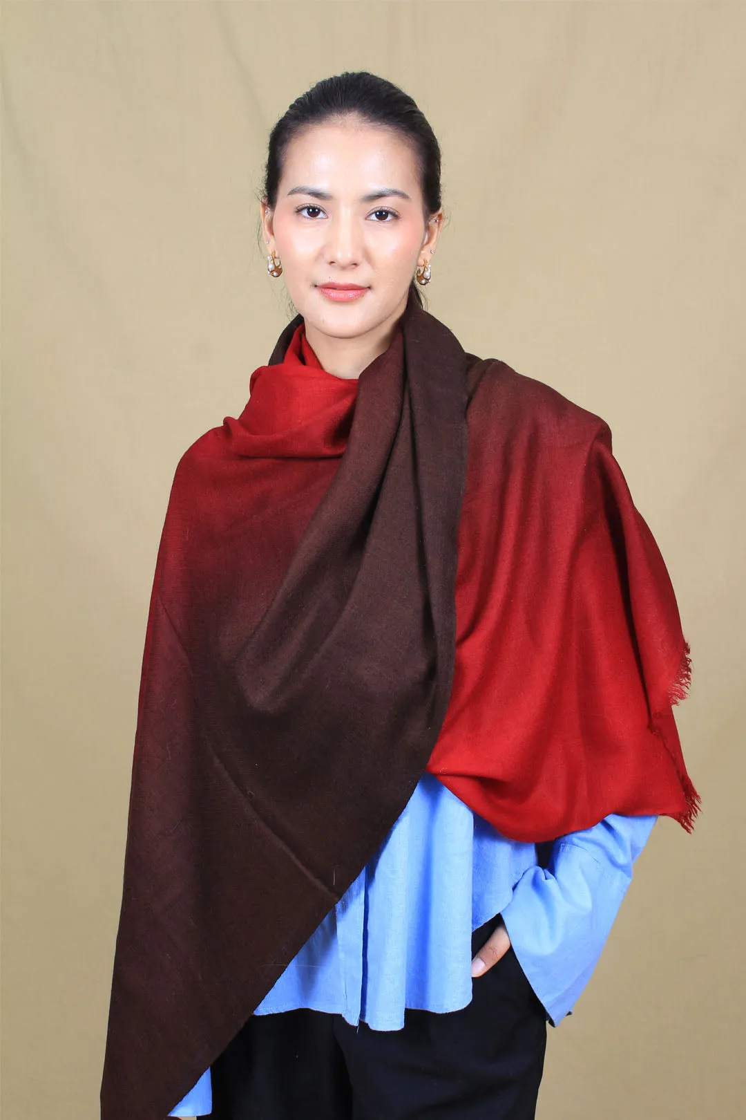 Rania Ombre Dyed Cashmere Stole