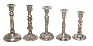 Raw Aluminum Candlesticks