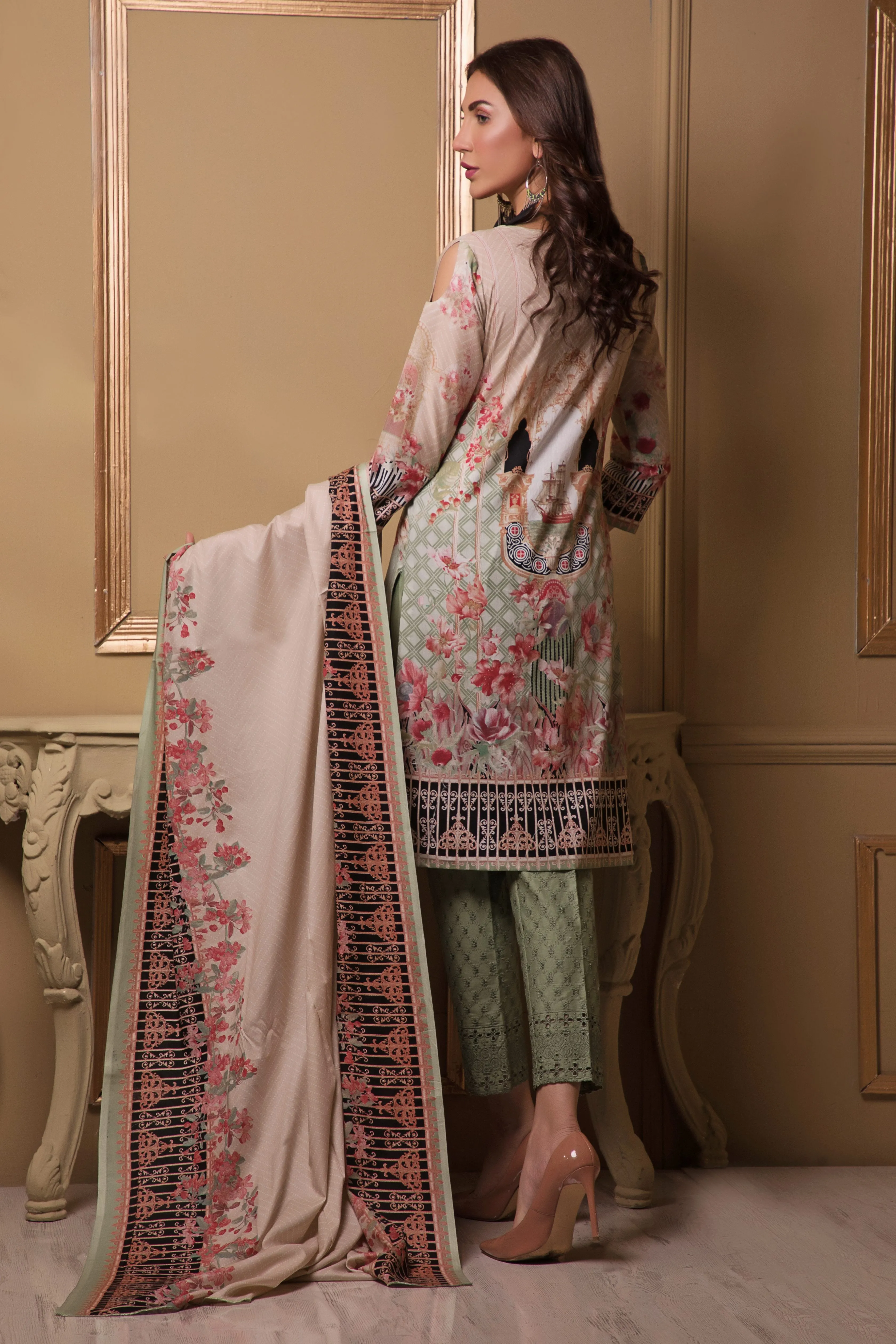 Sahil Designer Festive Lawn Collection 2019 – SLDF-4B