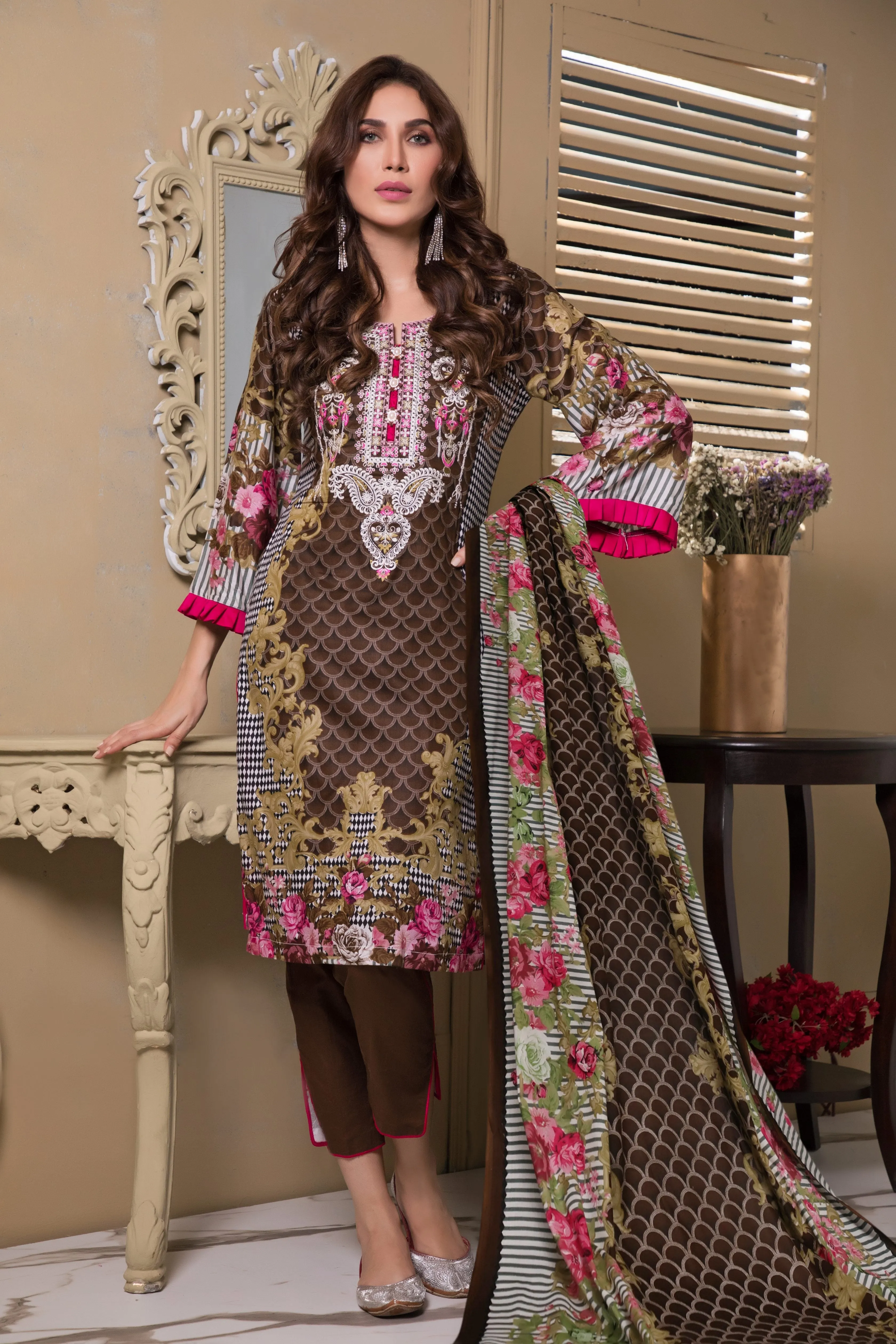 Sahil Designer Festive Lawn Collection 2019 – SLDF-6B