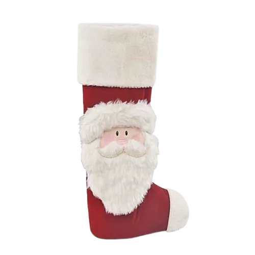 Santa Face Standing Stocking 24"