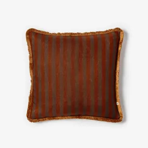 Thin Stripe Chocolate Cushion 60x60cm