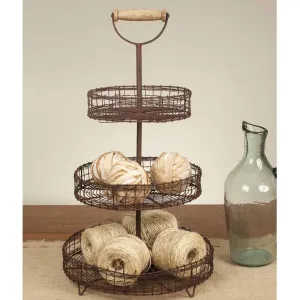 Three Tiered Wire Stand