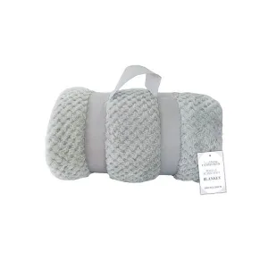 Waffle Super Soft Blanket 200x200cm Grey