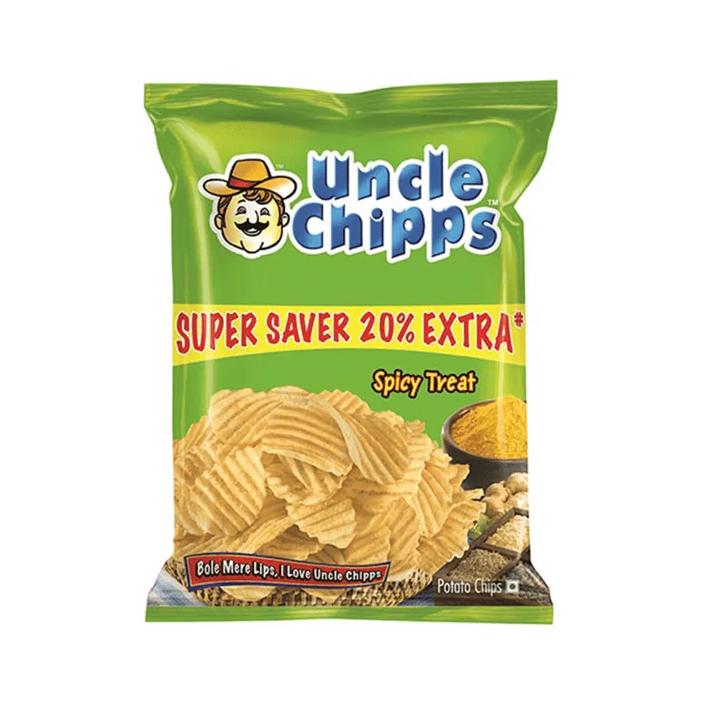 Wholesale Uncle Chips Spicy Treat - 55gm (56 Packs)